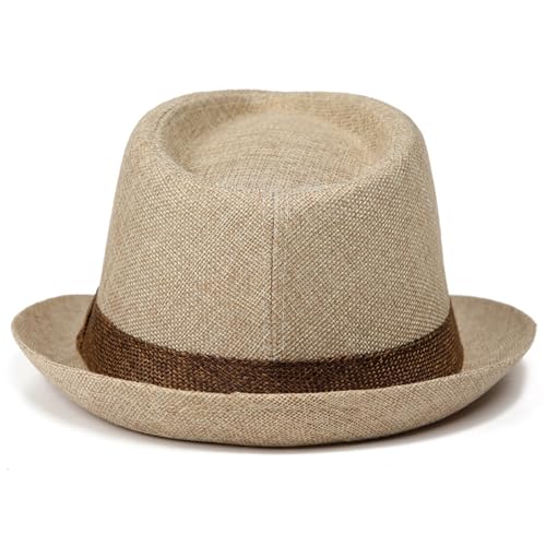 Holiberty Mens Classic Straw Fedora Hat Sun Protection UV UPF50+ Fashion Gentleman Hat
Holiberty Mens Classic Straw Fedo