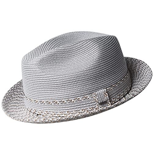 Bailey of Hollywood Men's XXL Braided Fedora Trilby Hat - Overcast | Stylish & Versatile Summer Hat for Men