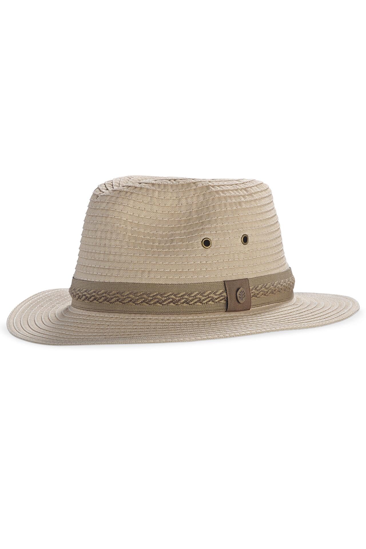 Coolibar UPF 50+ Men's Travel Fedora - Sun Protective