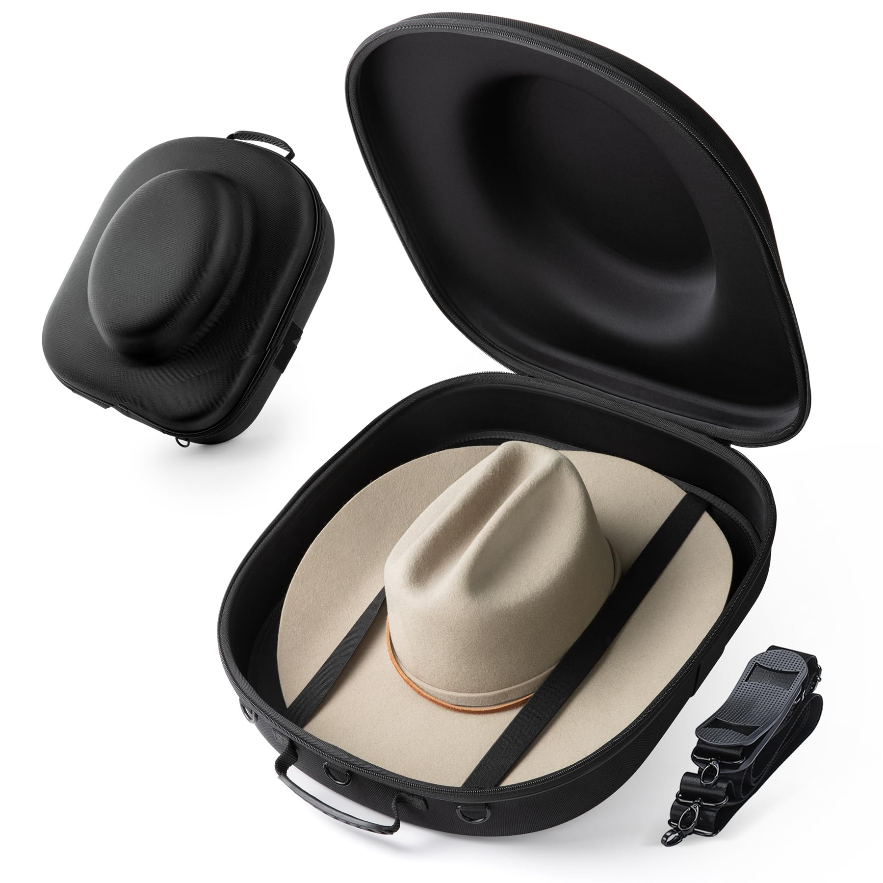 Crushproof Travel Case for Cowboy Hats – Large Size, Perfect for Panama and Tweed Hats, Travel and Storage (Large)  
Cru