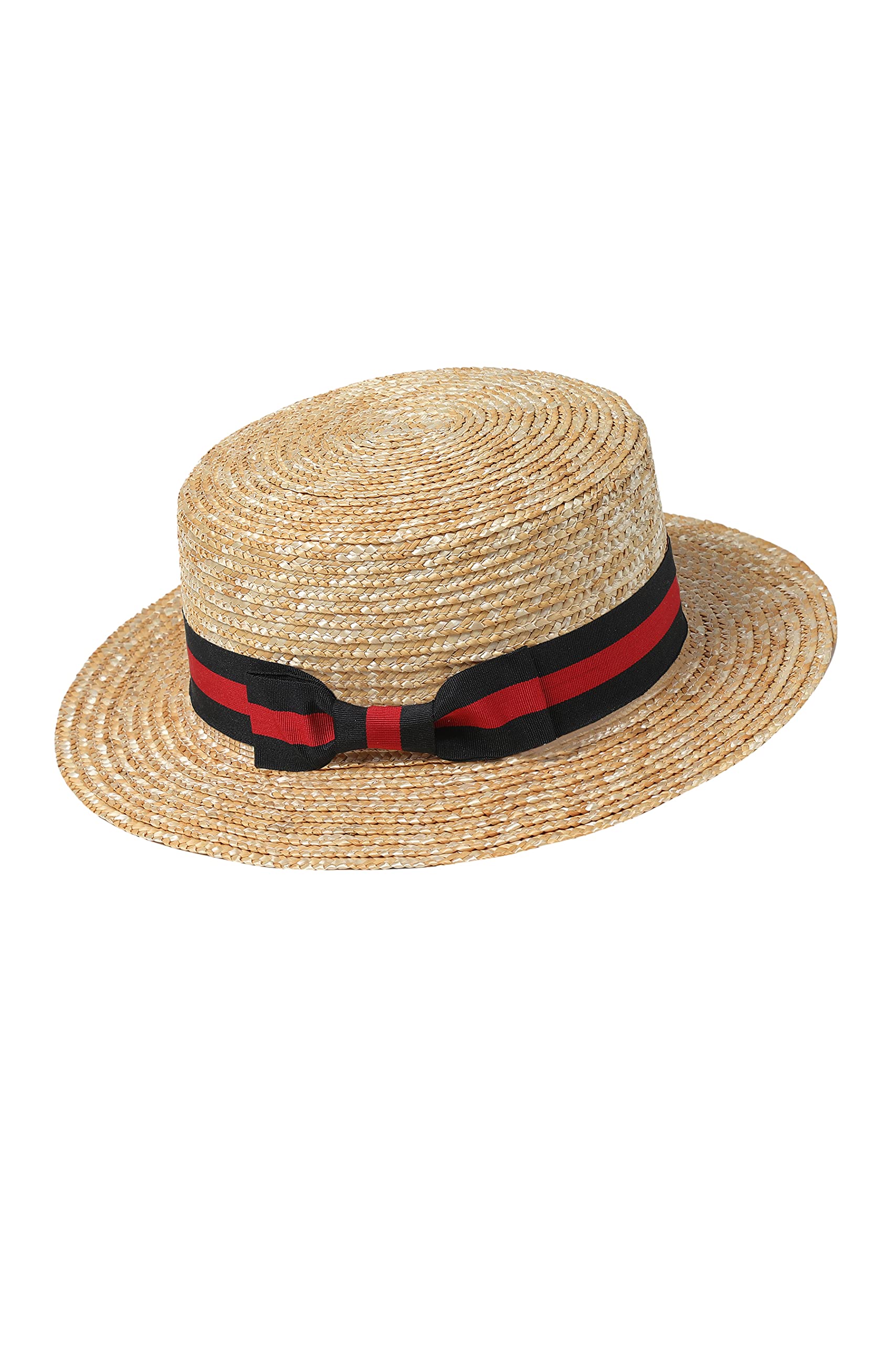 BABEYOND Mens Straw Panama Hat for Summer Beach Sun Protection 20s Costuming Accessory
| BABEYOND Mens Boater Hat Gatsb
